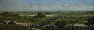 Mars van het Argentijnse leger om posities in te nemen voor de aanval op Curupayti op 22-09-1866